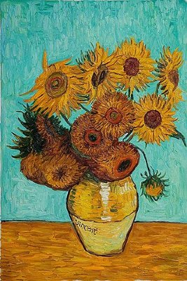 267x400 Van Gogh Sunflowers (3rd Grade) - Van Gogh Sunflower Sketch