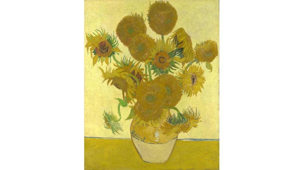 1280x720 Bbc - Van Gogh Sunflowers Sketch