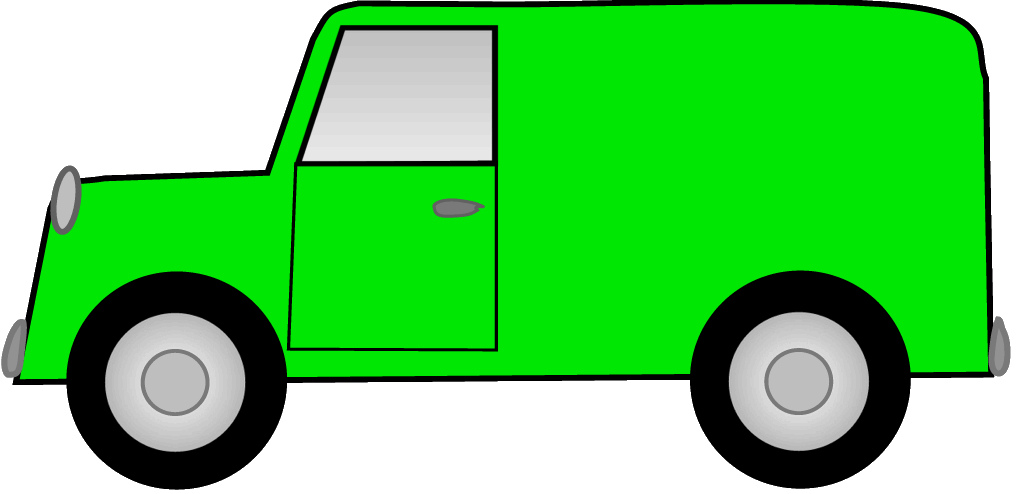1016x494 Green Van Truck Sketch Clipart,lge 17 Cm Long This - Van Sketch