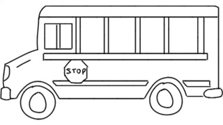 320x180 Man Sketching Bus Van On Whiteboard Background. Animated Sketch - Van Sketch