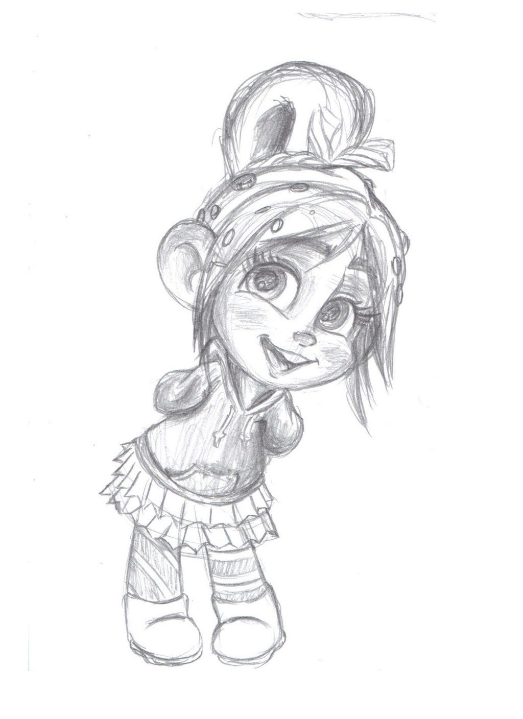 1024x1408 Vanellope Von Schweetz - Vanellope Von Schweetz Sketch