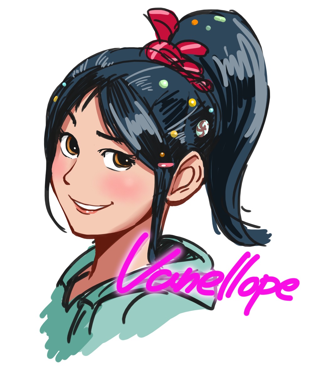 1005x1200 Wreck It Ralph - Vanellope Von Schweetz Sketch