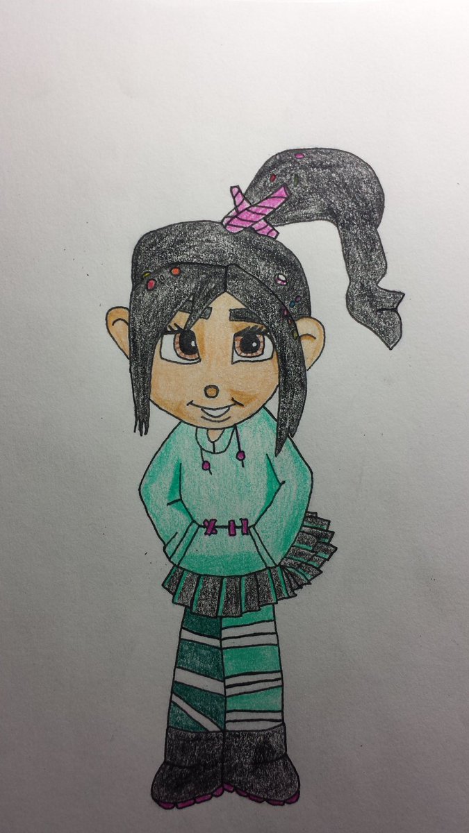 Vanellope Von Schweetz Sketch at PaintingValley.com | Explore ...