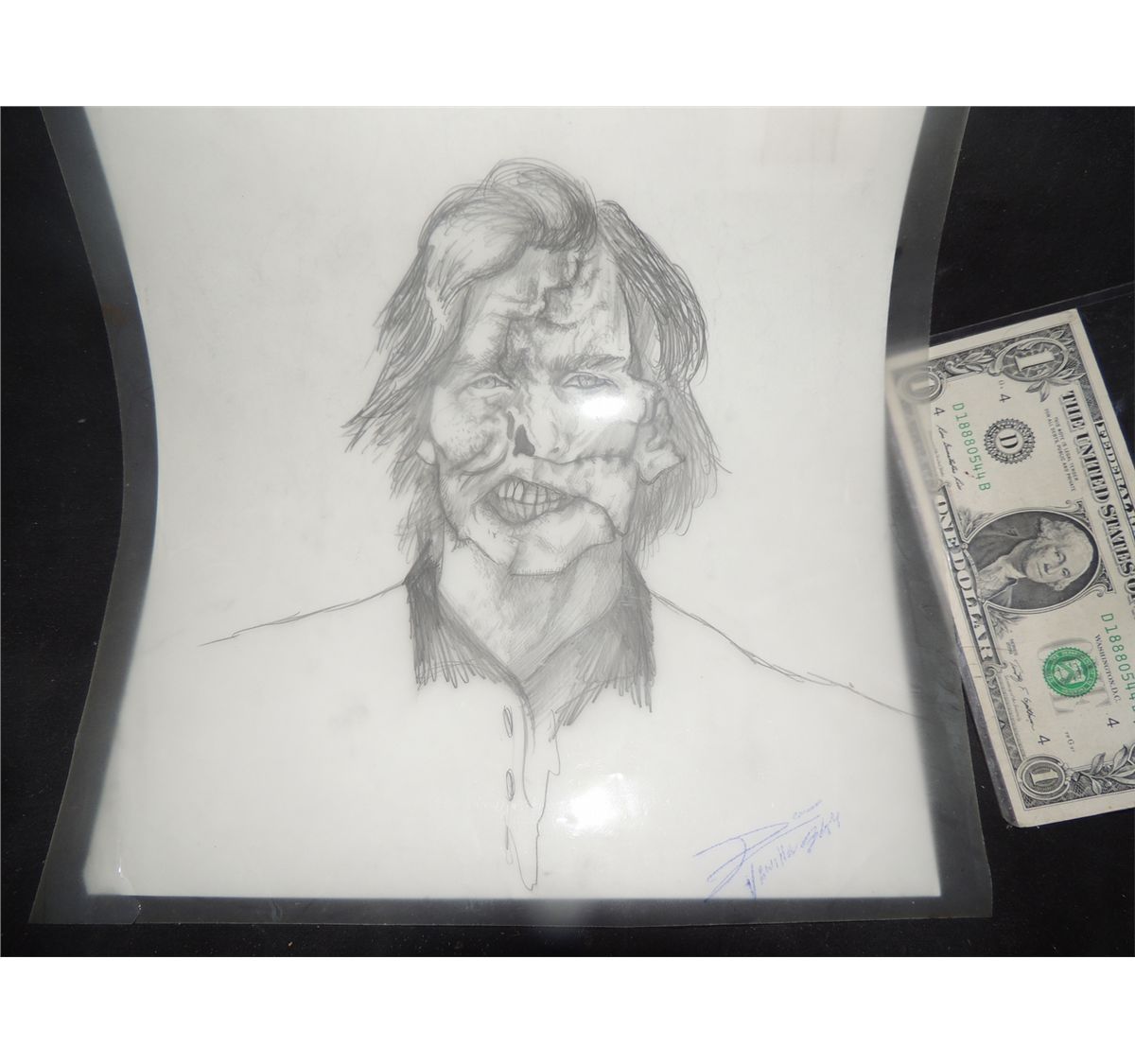 1200x1125 Vanilla Sky Tom Cruise Original Scarred Face Make Up Concept - Vanilla Sky Sketch