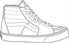 vans shoes sketch