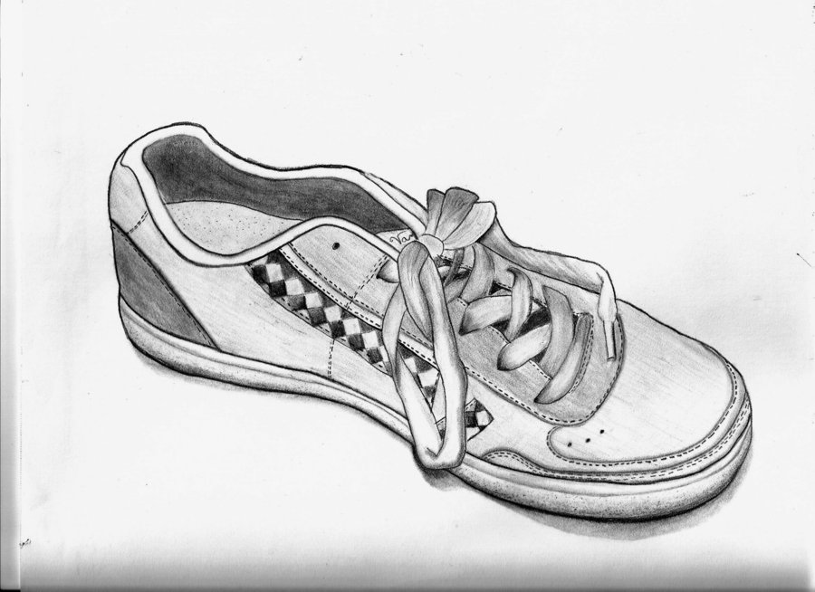 900x654 Vans Shoe Sketch By Alley9 - Vans Sketch