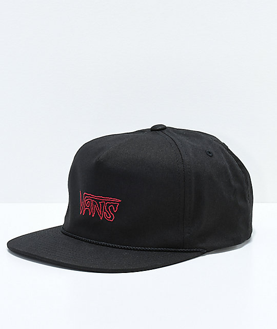 540x640 Vans Sketch Tape Black Strapback Hat Zumiez - Vans Sketch