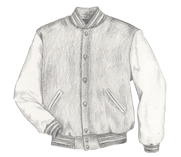 635x552 Varsity Jacket Sketch - Varsity Jacket Sketch