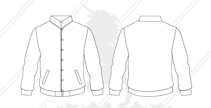 Varsity Jacket Sketch at PaintingValley.com | Explore collection of