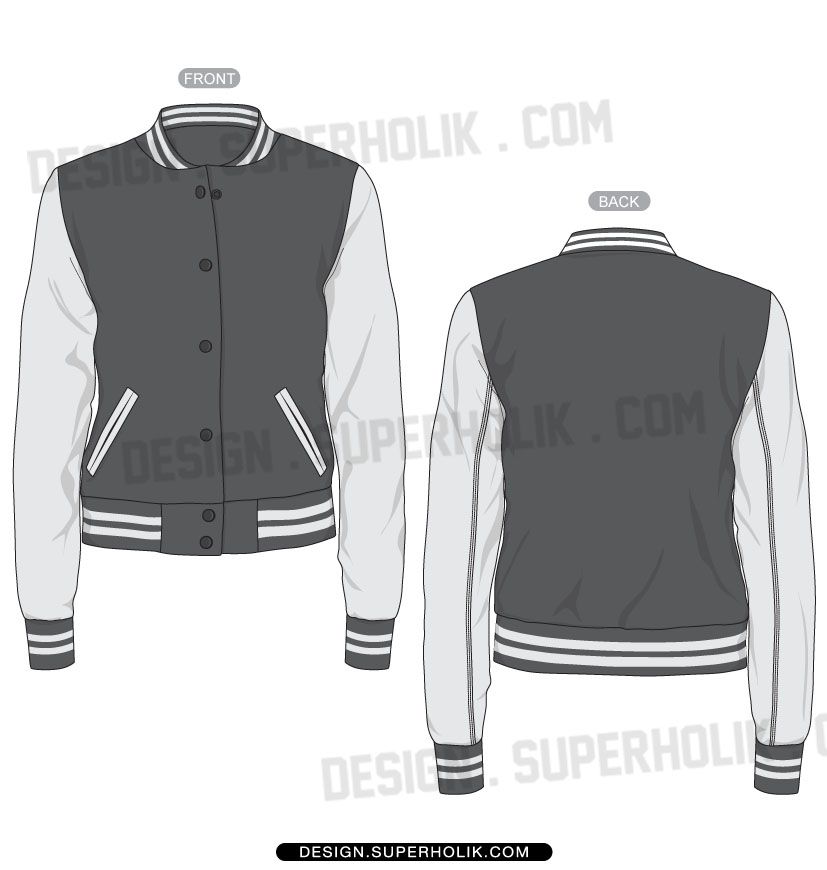 827x870 Varsity Jacket Template Sitilistlik Cizimleri - Varsity Jacket Sketch