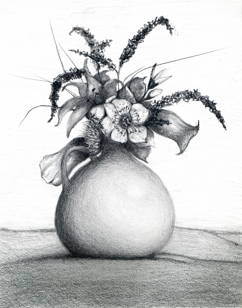 803x1024 Pencil Sketches Of Flower Vase Flower Vase Pencil Sketch - Vase Pencil Sketch