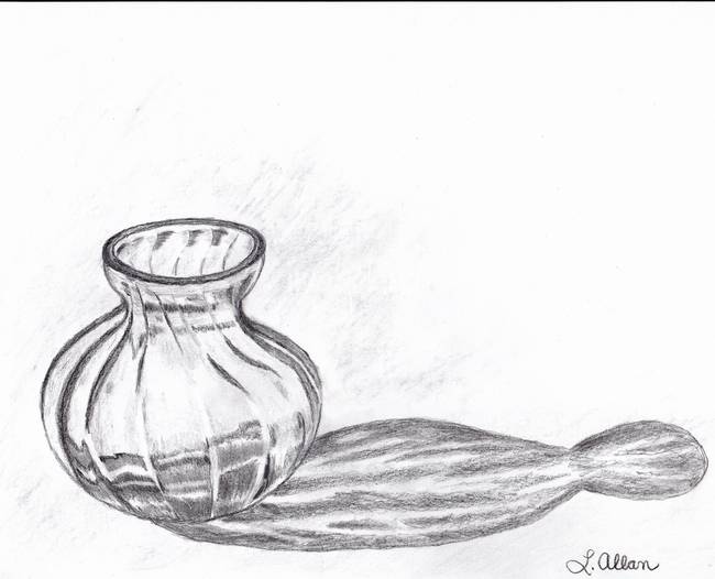 650x526 Stunning Vase Pencil Drawings And Illustrations For Sale On Fine - Vase Pencil Sketch