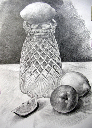 361x500 Drawn Vase Pencil Sketch - Vase Sketch