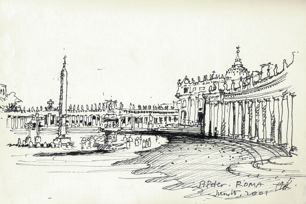 1024x683 Rome01 - Vatican Sketch