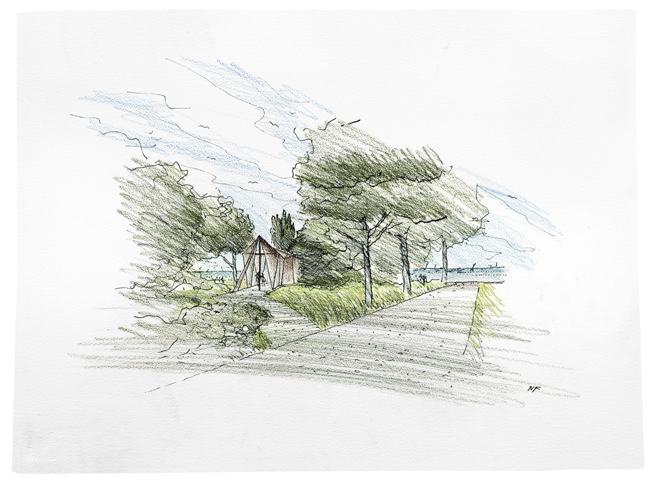 1346x1000 Gallery Of Vatican Chapel Foster + Partners - Vatican Sketch