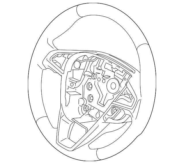 640x571 Ford Steering Wheel Es7z 3600 Vb Haagfordparts - Vb Sketch