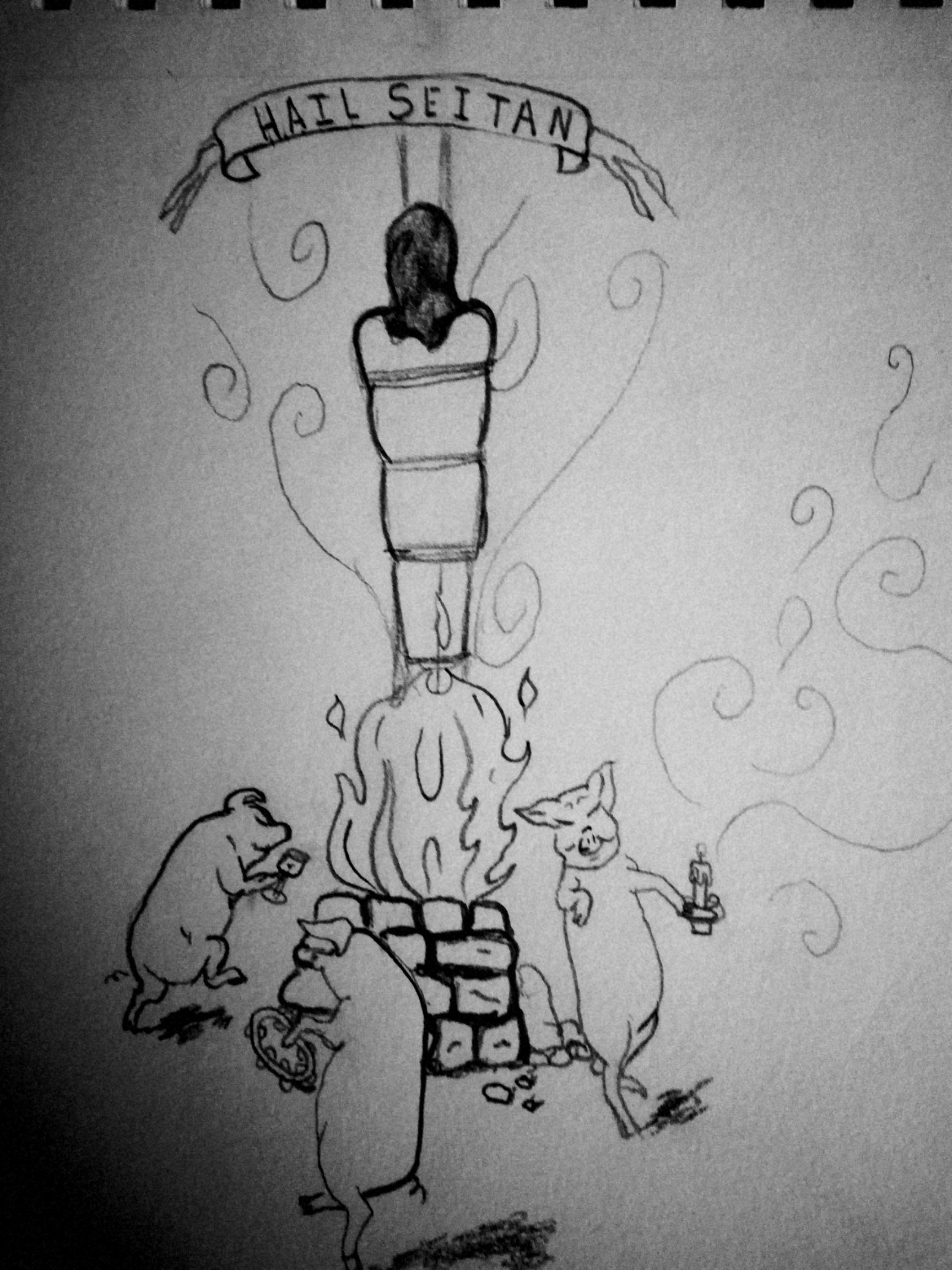 1728x2304 My Vegetarian Husband And I Are Getting This Drawing I Did - Vegan Sketch