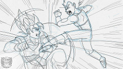 240x135 Goku Vs Vegeta Sketch Quick 1hr Sketch From Memory When I - Vegeta Sketch