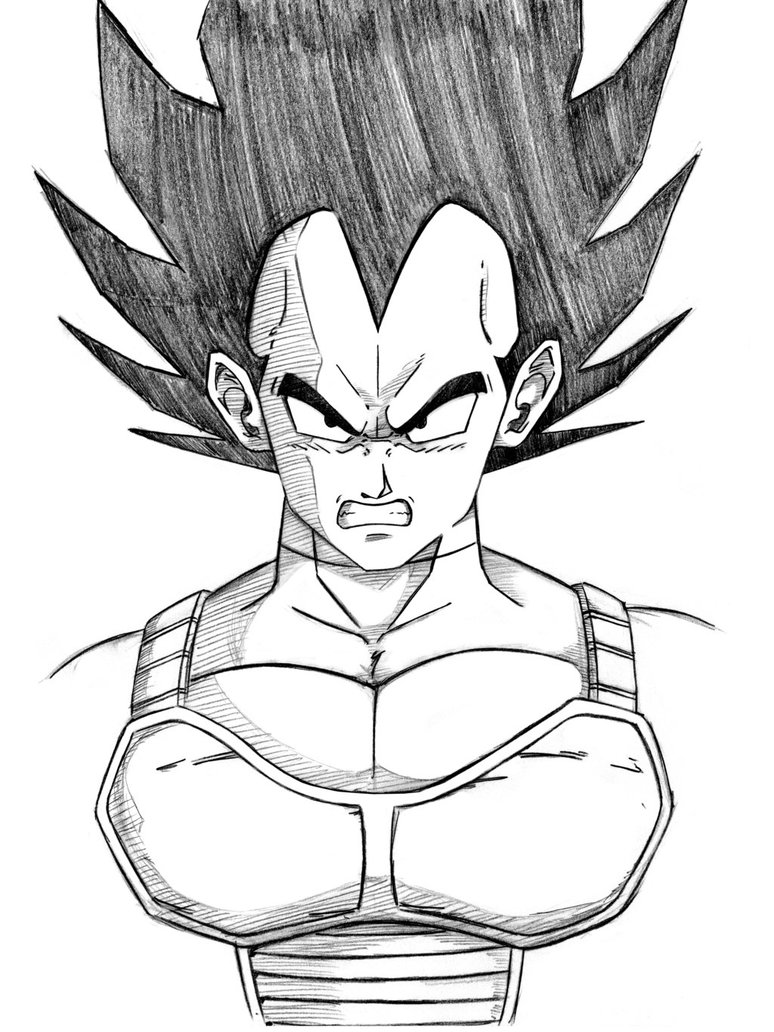 Vegeta Sketch at Explore collection of Vegeta Sketch