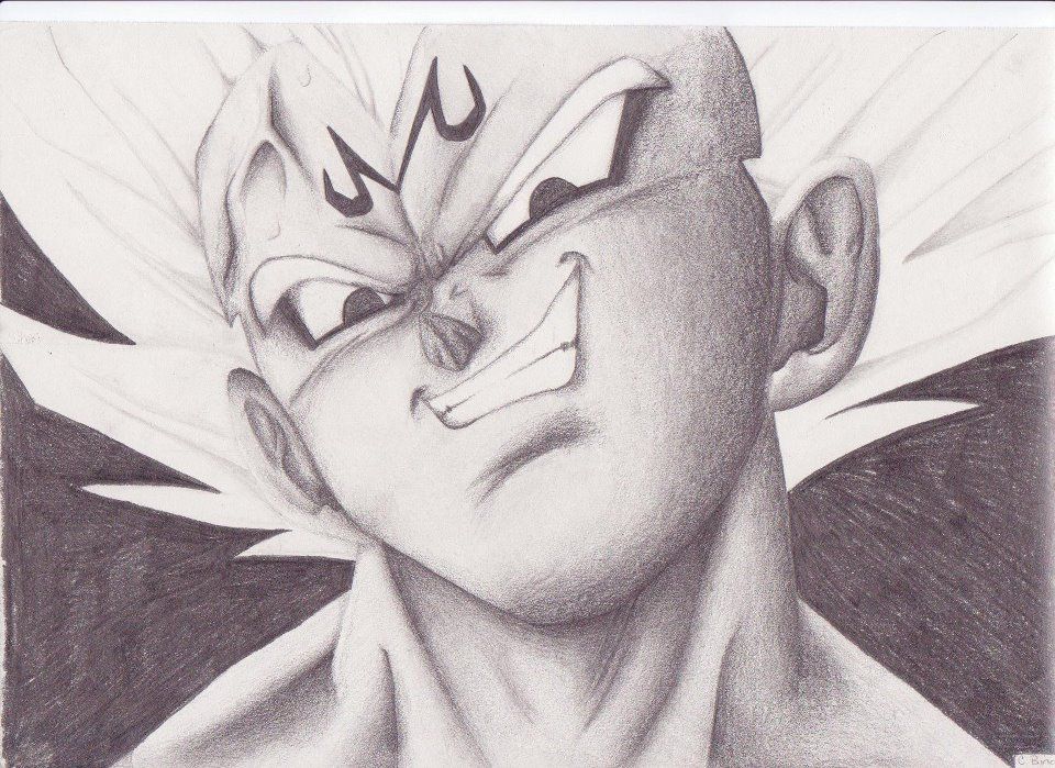 960x699 Majin Vegeta Sketch Dragon Ball Z! Dragon, Dragon - Vegeta Sketch
