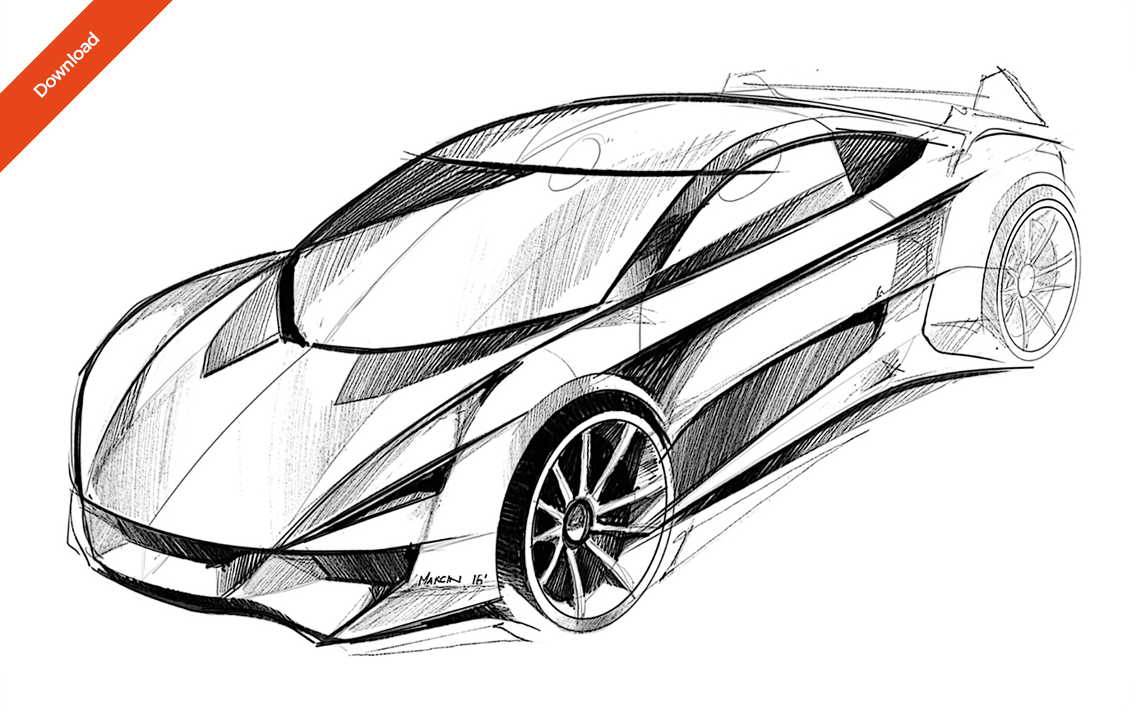 car sketch