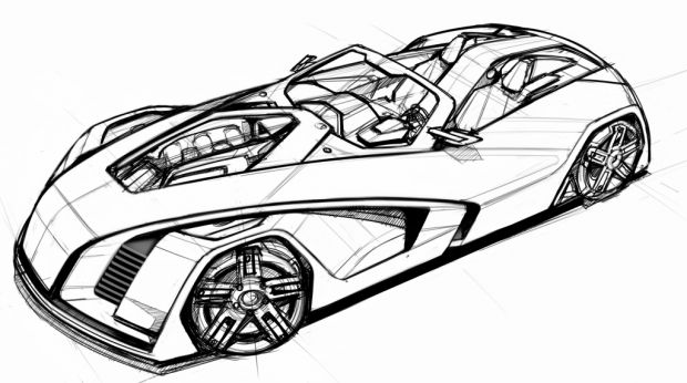 Vehicle Sketch at PaintingValley.com | Explore collection of Vehicle Sketch