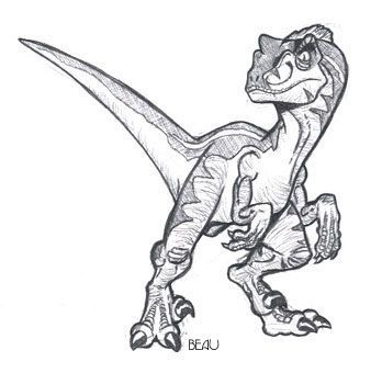 348x340 Resultado De Imagem Para Baby Velociraptor Drawing Dinosaurs - Velociraptor Sketch