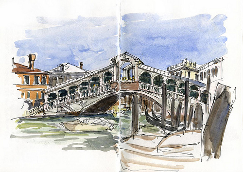 500x354 Sketching Architecture Venice Sketches - Venice Sketch