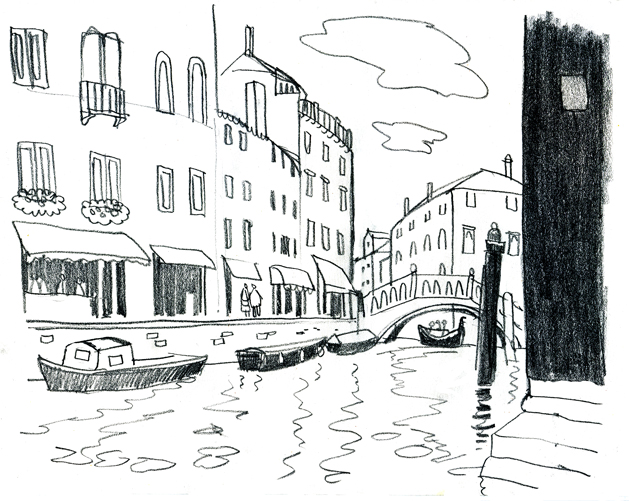 629x501 Venice Sketch Michael Gage - Venice Sketch