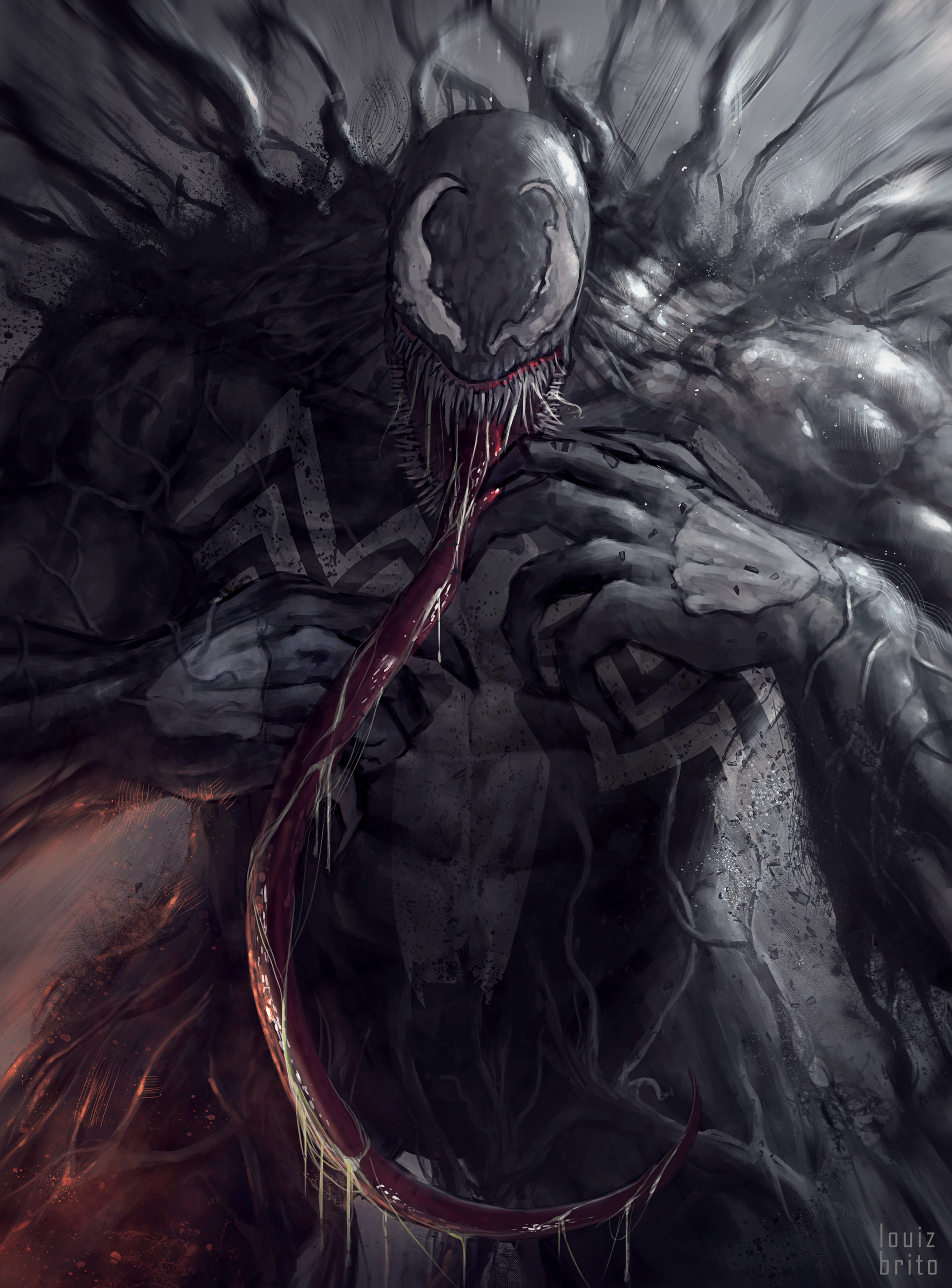 1920x2597 Louiz Brito - Venom Sketch