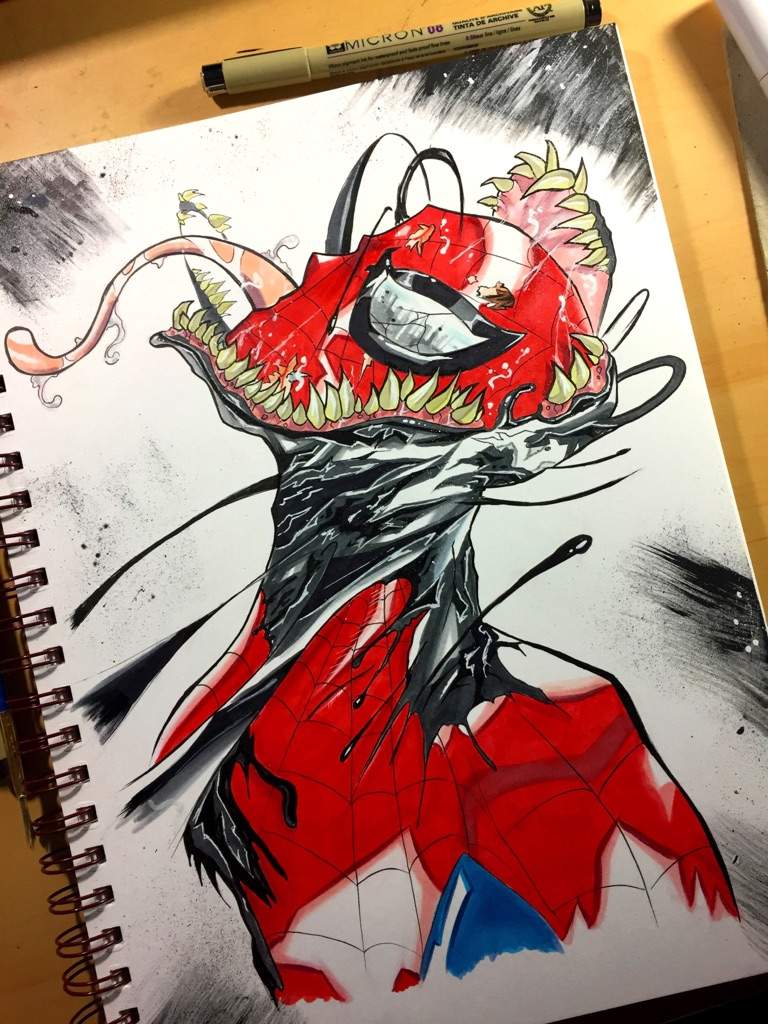768x1024 Spiderman Consumed By Venom Sketch Comics Amino - Venom Sketch