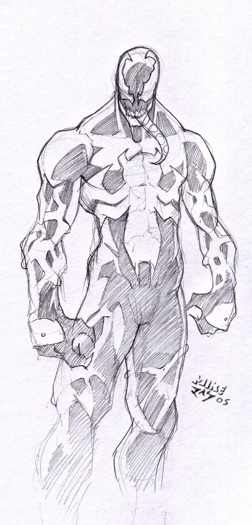 500x1041 Venom Sketch By Vashperado - Venom Sketch