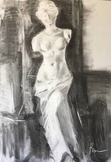 375x547 Venus De Milo 1, Reinterpreting The Past Drawing By Anna Saczuk - Venus De Milo Sketch