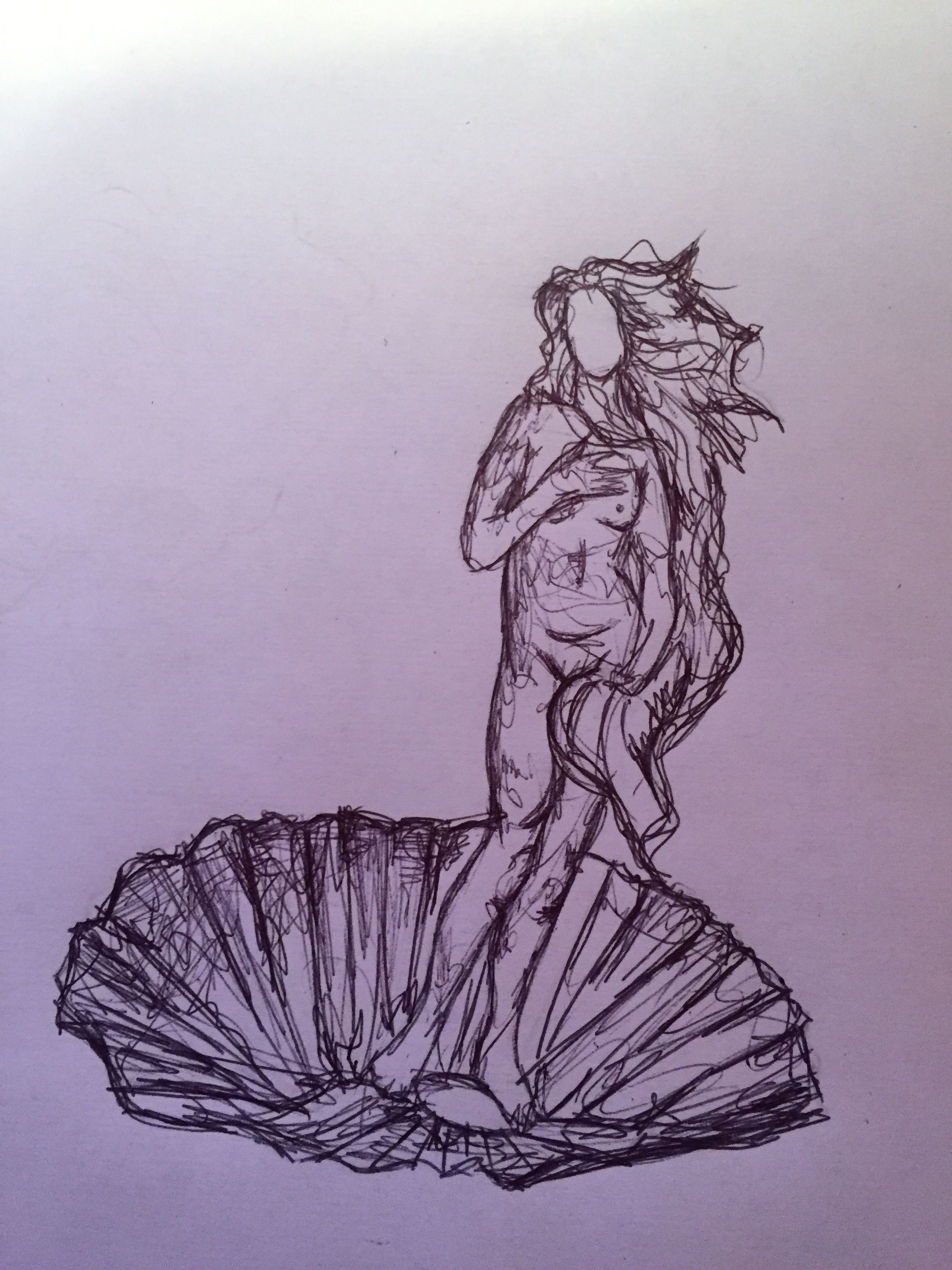 2448x3264 The Birth Of Venus, My Drawing Drawing Ideas - Venus Sketch