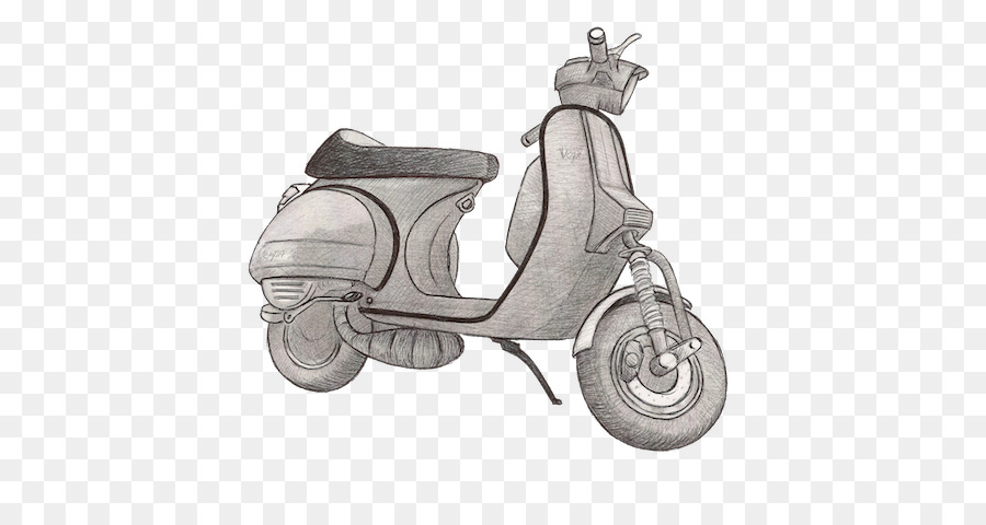 900x480 Vespa Drawing Pencil Motorcycle Sketch - Vespa Sketch