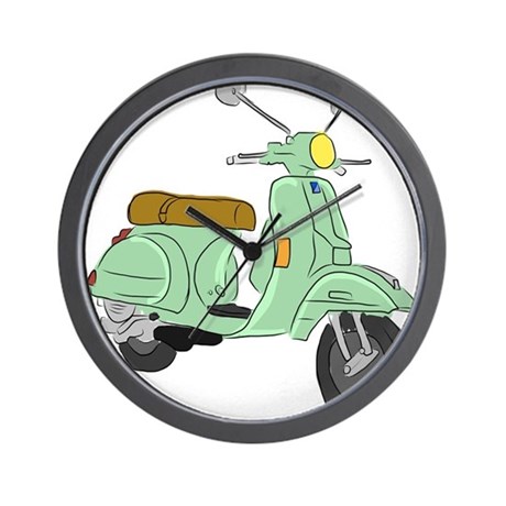 460x460 Vespa Px Sketch Wall Clock By Vespapxsketch - Vespa Sketch