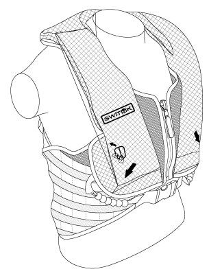 324x405 Switlik X Back Air Crew Vest - Vest Sketch