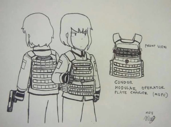 600x445 Vest Sketch Of Condor (Old Artwork) By Mp6 Serza - Vest Sketch