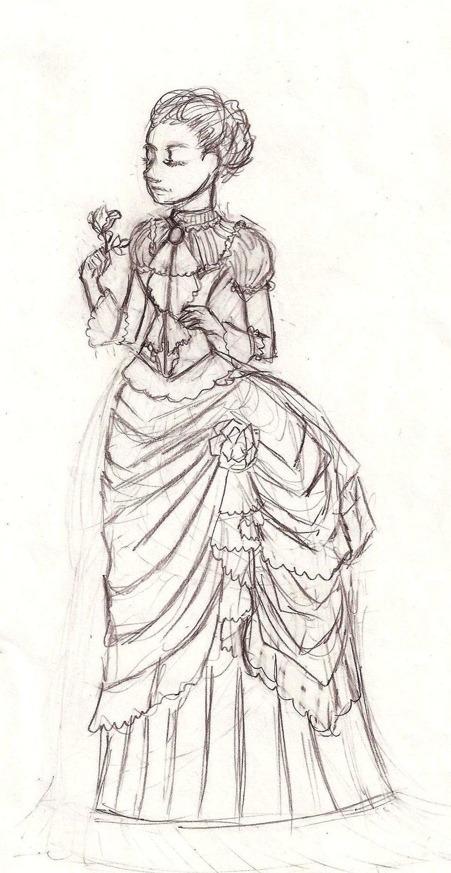 900x1741 Pin By On Victorian Dresses - Victorian Dress Sketches