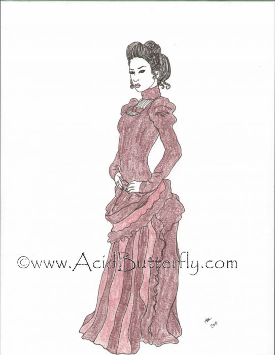 542x700 Sketch Fest! - Victorian Girl Sketch