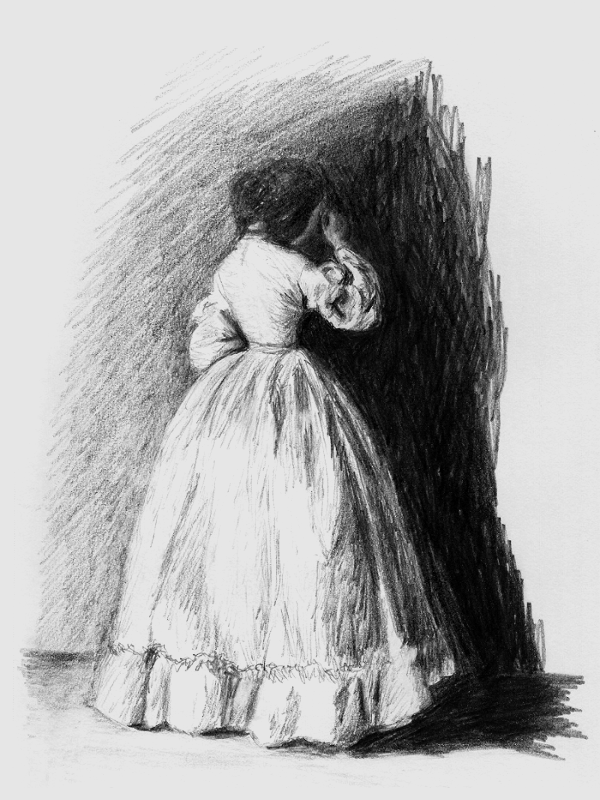 600x800 Sketch Of A Victorian Girl By Olde Fashioned - Victorian Girl Sketch