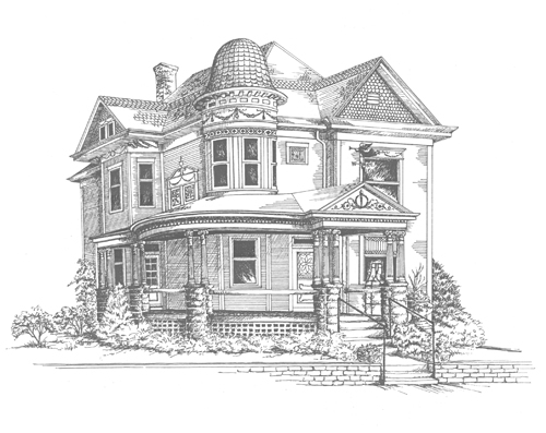 Victorian House Sketch at PaintingValley com Explore 
