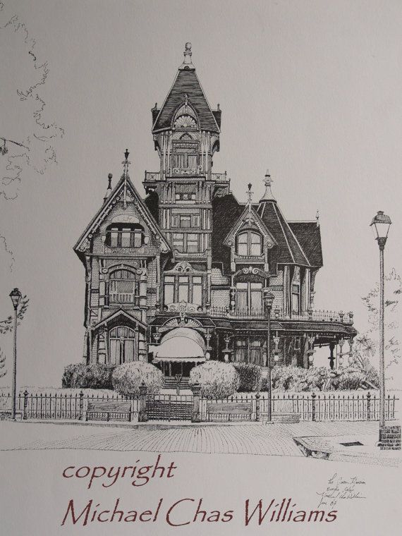 Victorian House Sketch at PaintingValley.com | Explore collection of