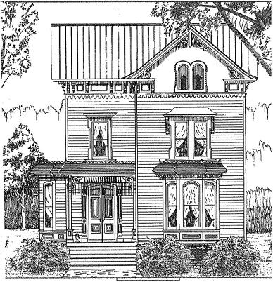 388x402 Victorian Lady Bed And Breakfast - Victorian Lady Sketch