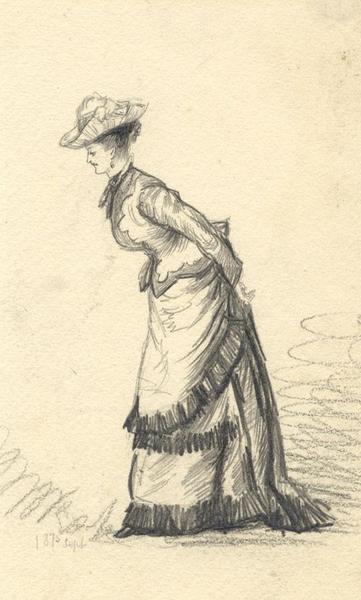 361x600 Albert Harcourt, Victorian Lady - Victorian Lady Sketch