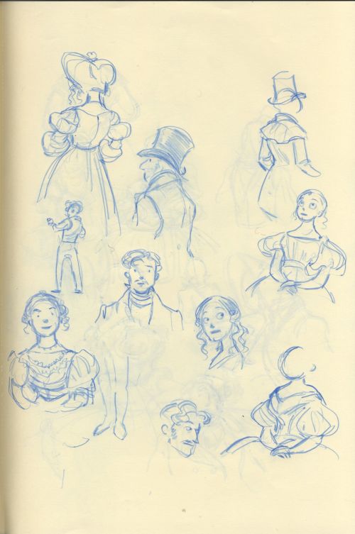 500x753 Some Victorian Costume Sketches - Victorian Sketches