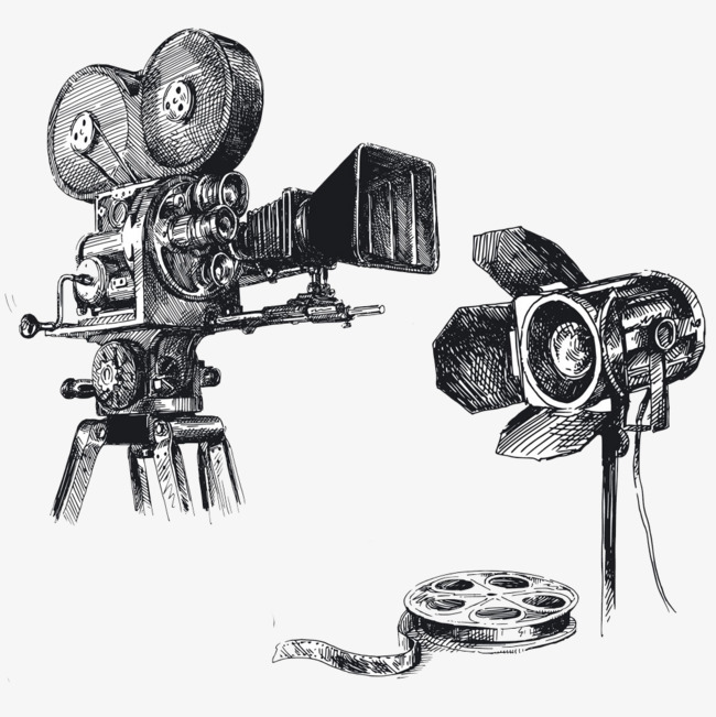 650x651 Hand Drawn Sketch Movie Camera Creative Assignment, Movie Clipart - Video Camera Sketch