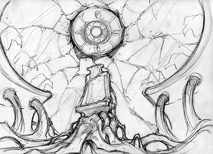 420x305 Drawn The Painted Tower Concept Sketches Big Fish Blog - Video Game Sketches