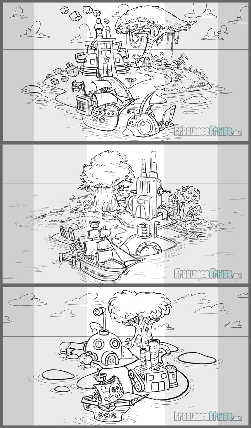 800x1360 Kids Video Game App Illustrations Freelance Fridge Illustration - Video Game Sketches