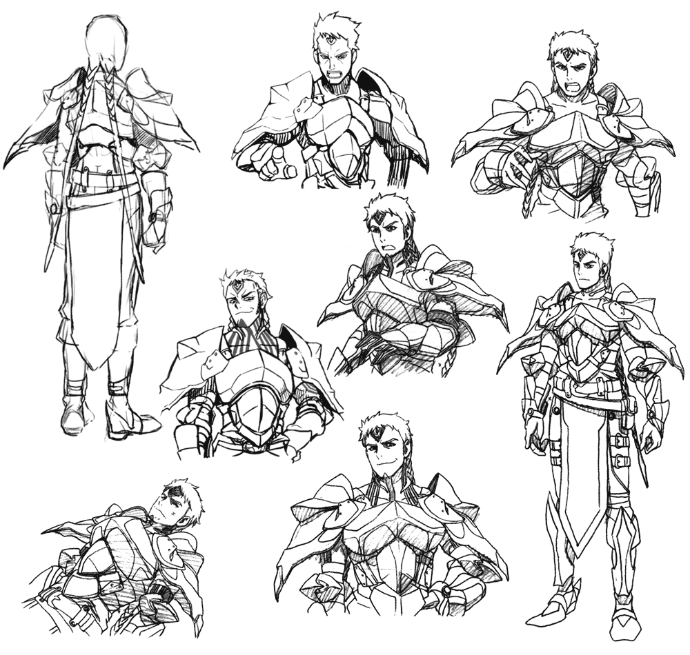 1000x950 Order Dirk Sketches - Video Game Sketches